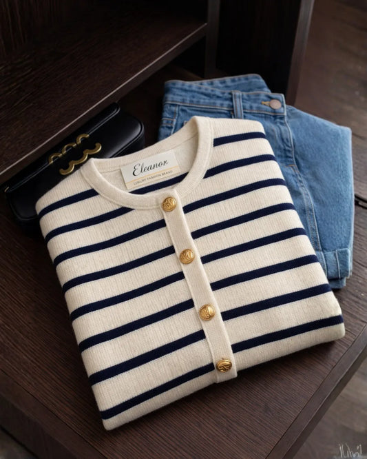 Knitted Striped Cardigan