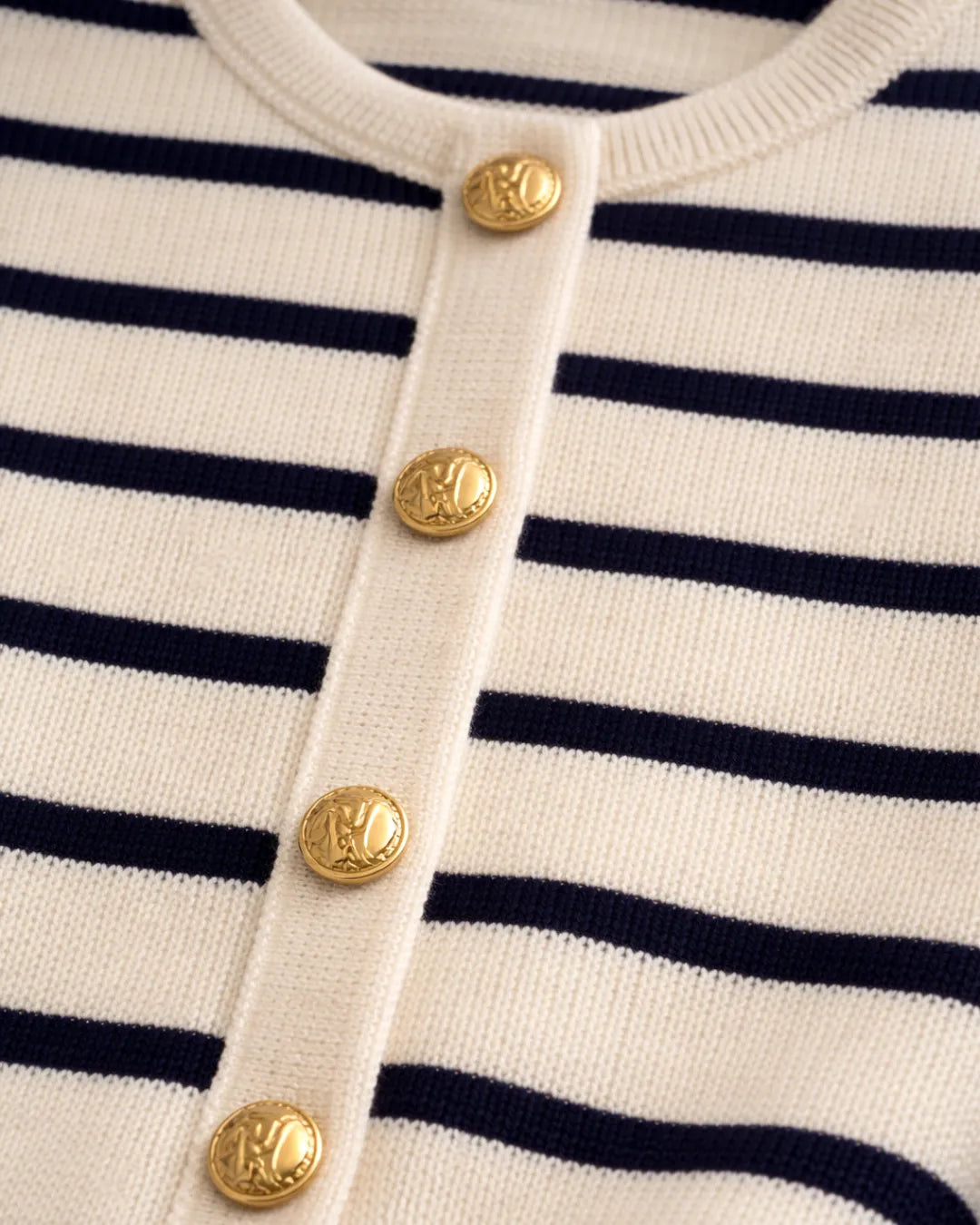 Knitted Striped Cardigan