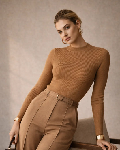100% Wool Slim Fit Sweater