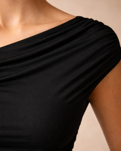 Off-Shoulder Sculpt Top
