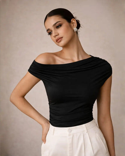 Off-Shoulder Sculpt Top