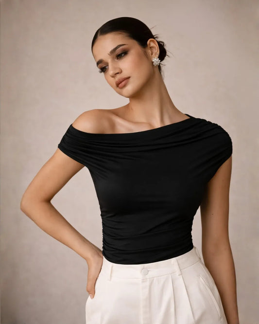Off-Shoulder Sculpt Top