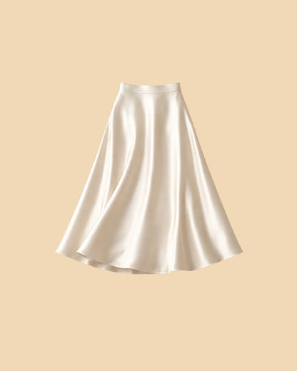 Satin Midi Skirt