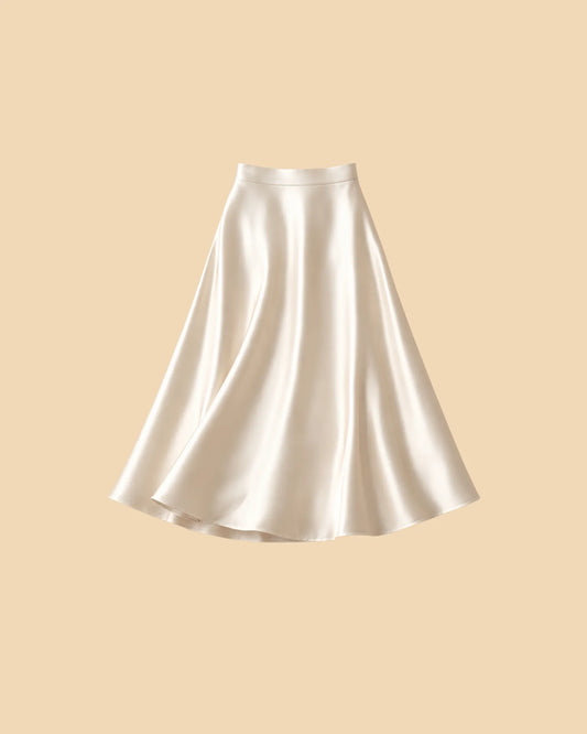 Satin Midi Skirt
