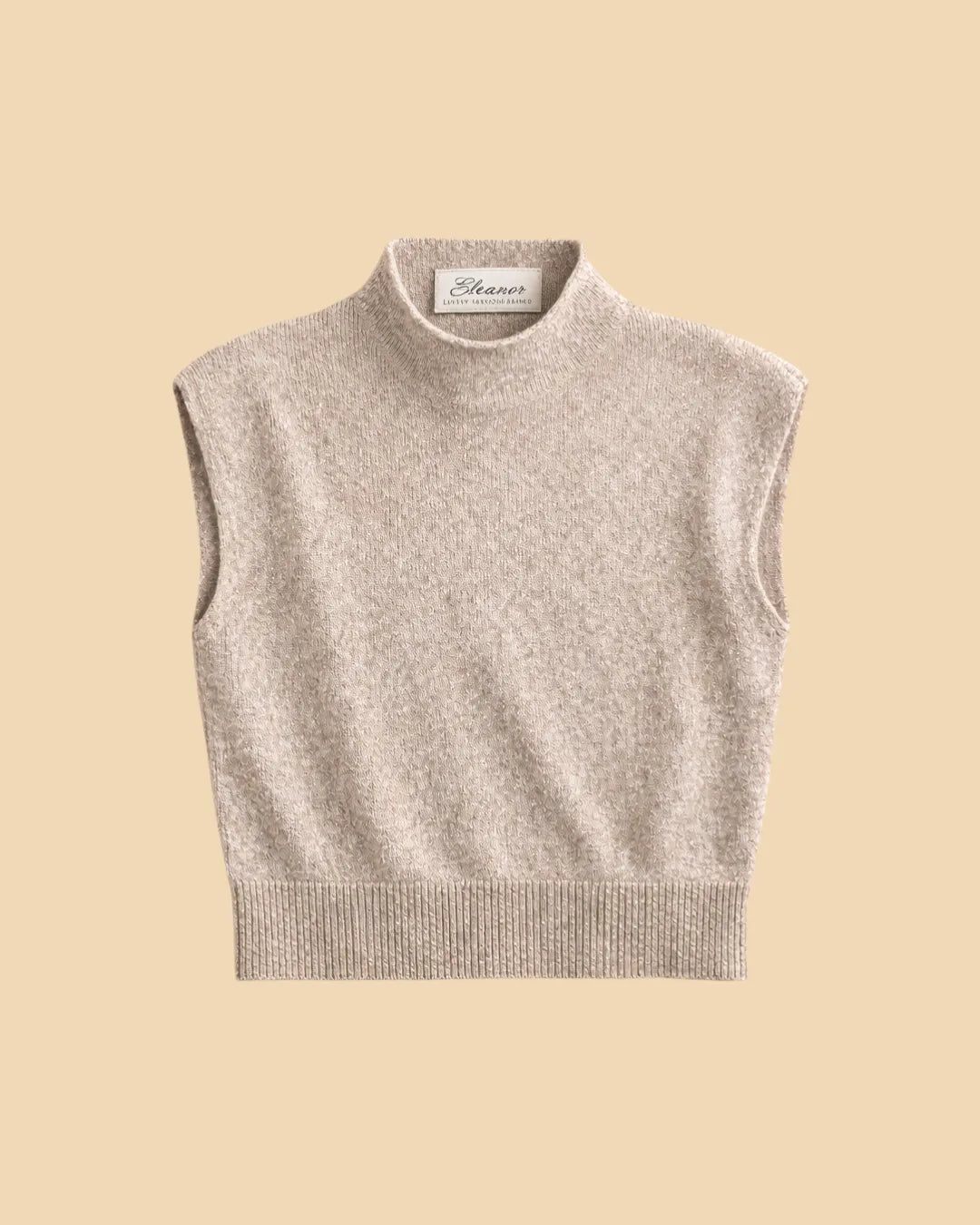 Mock-Neck Knit Vest
