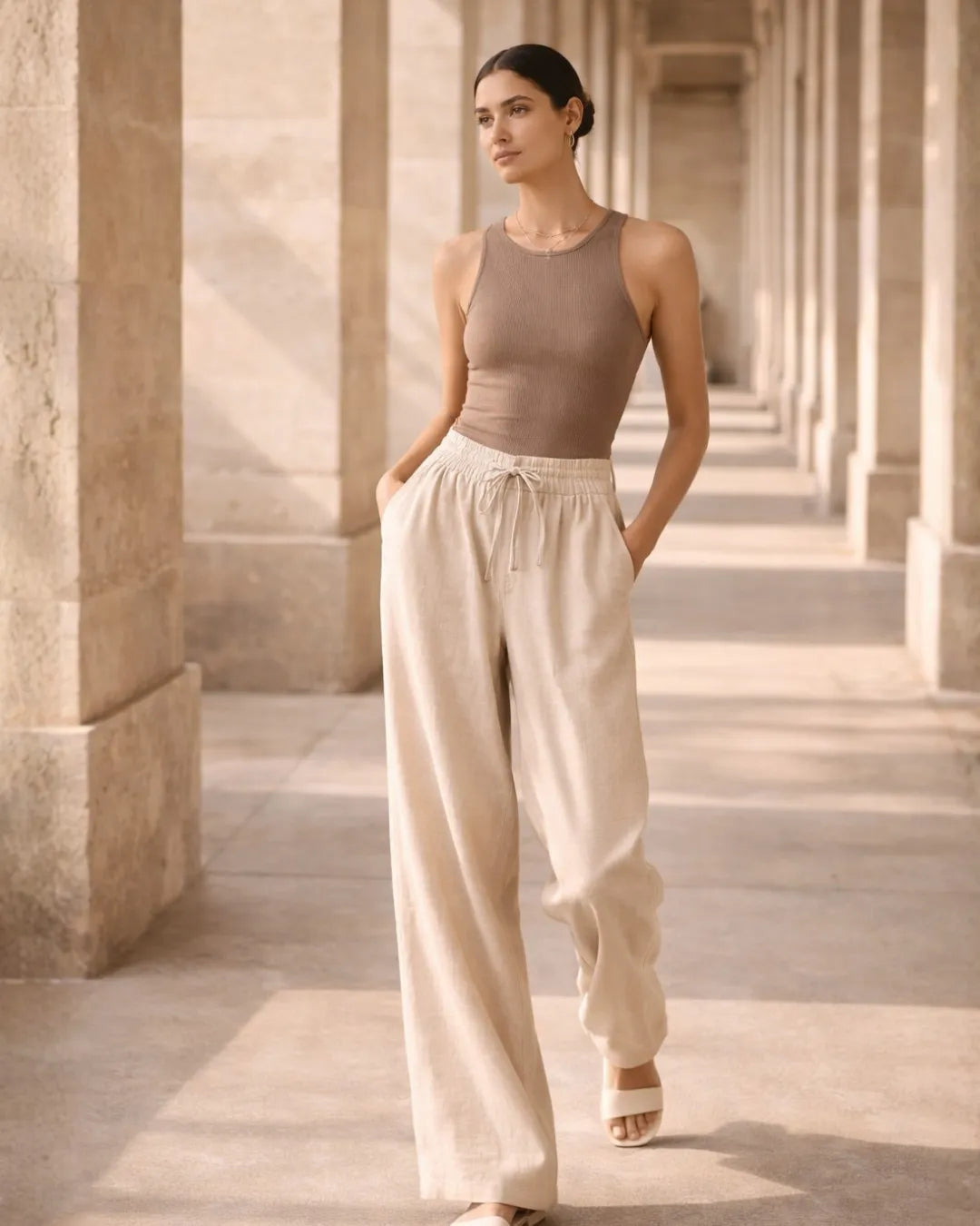 Linen Relaxed Trousers