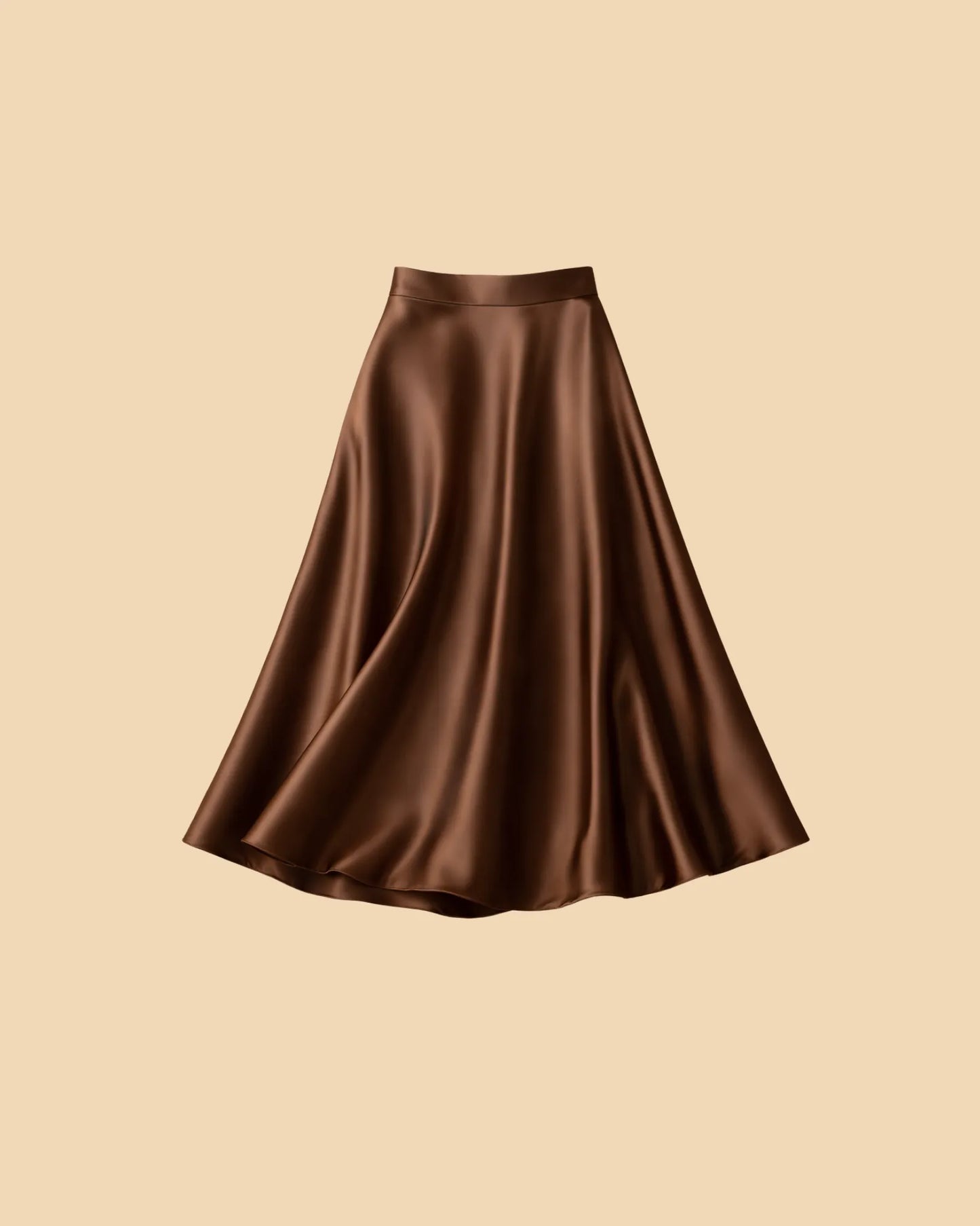 Satin Midi Skirt