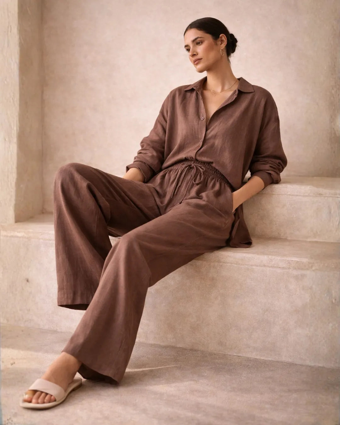Linen Relaxed Trousers