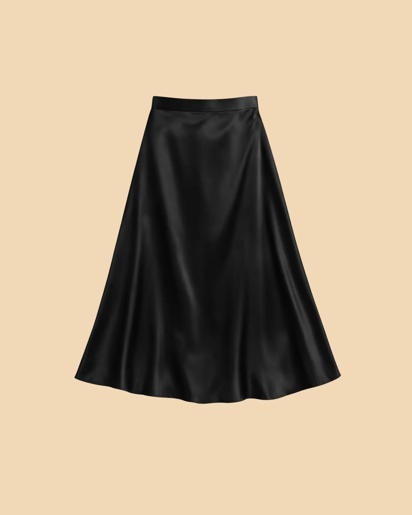 Satin Midi Skirt