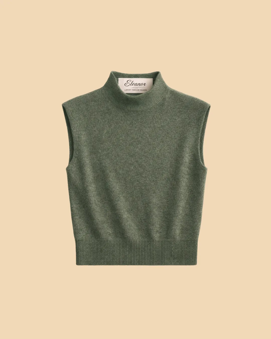 Mock-Neck Knit Vest