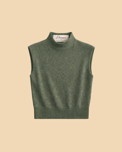 Mock-Neck Knit Vest
