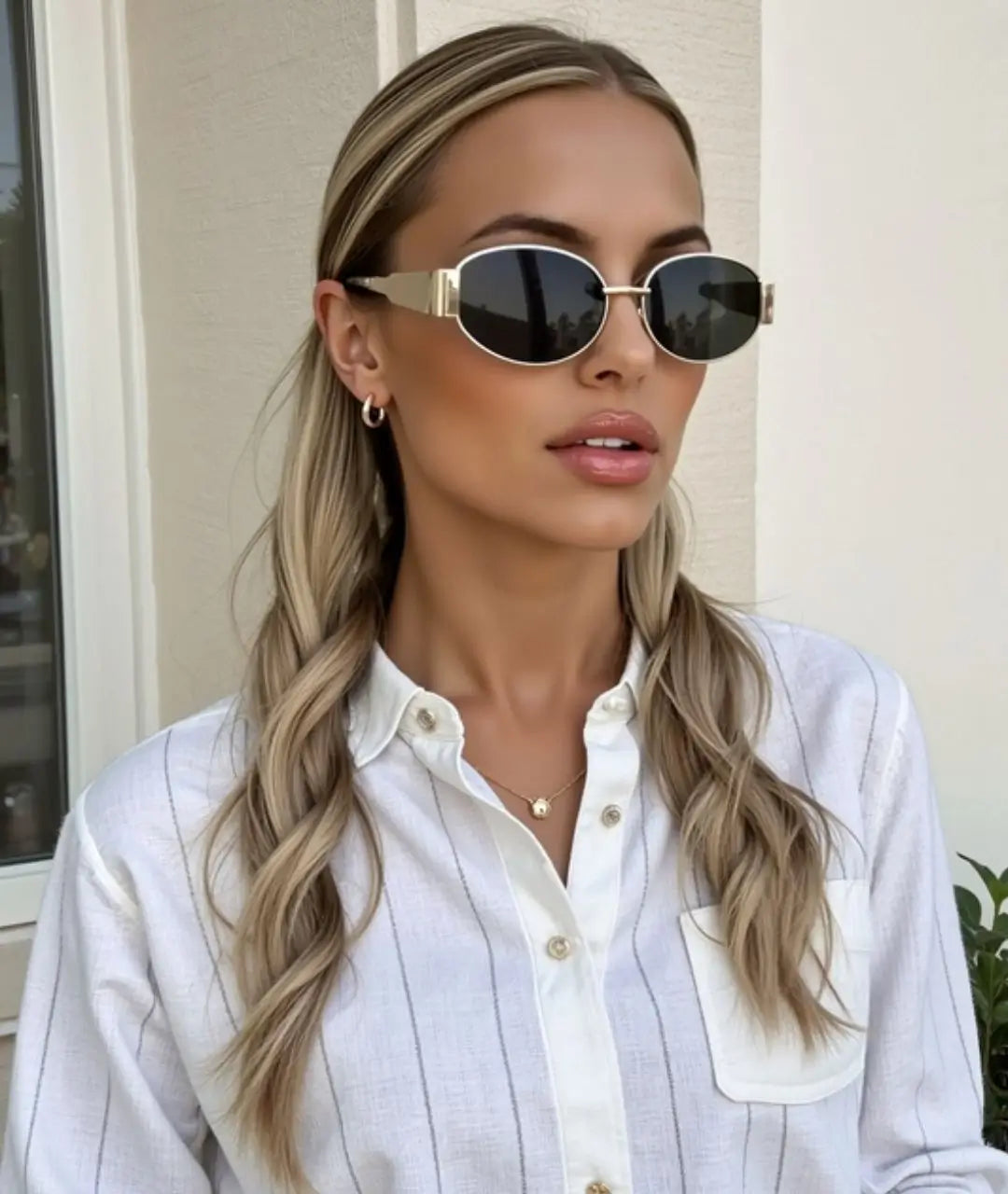 Premium Oval Sunglasses