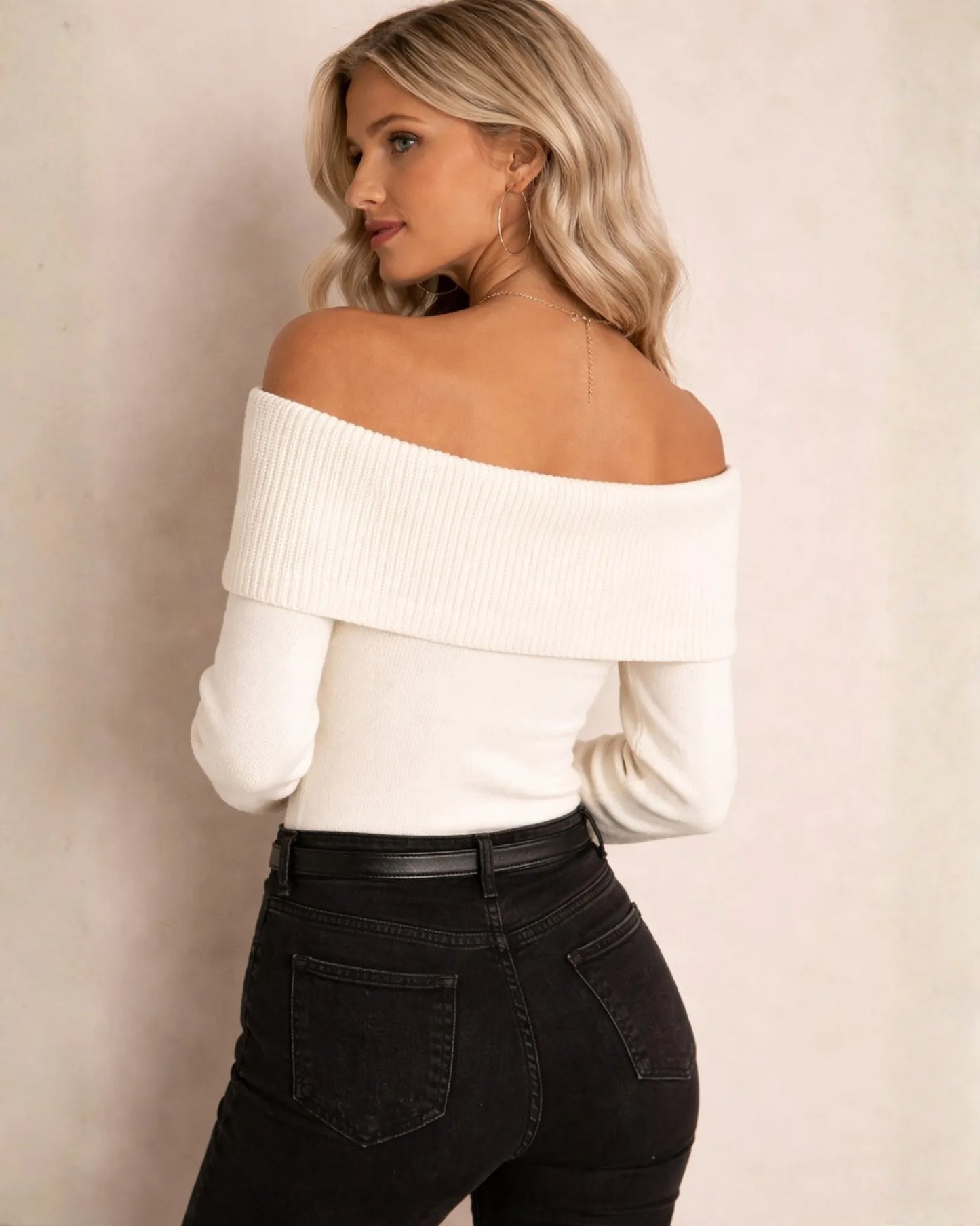 Off-Shoulder Sweater
