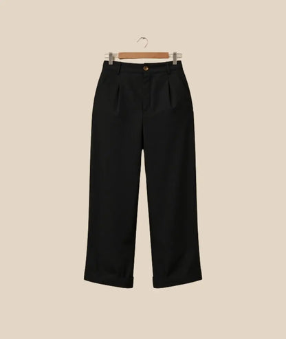 Linen Wide-Leg Trousers