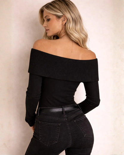 Off-Shoulder Sweater