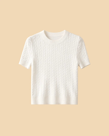 Knit Short Sleeve Top