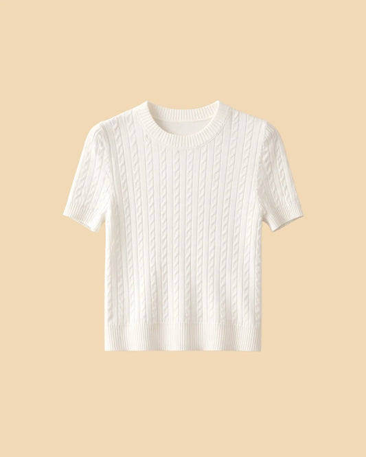 Knit Short Sleeve Top