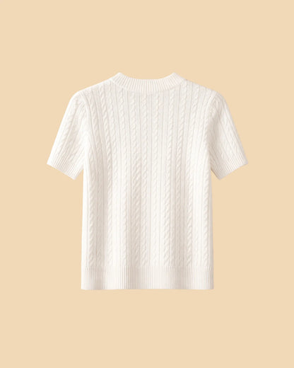 Knit Short Sleeve Top