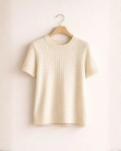 Knit Short Sleeve Top