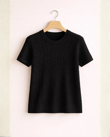 Knit Short Sleeve Top