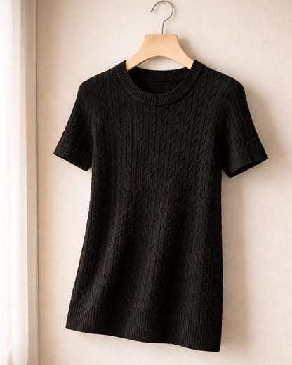Knit Short Sleeve Top