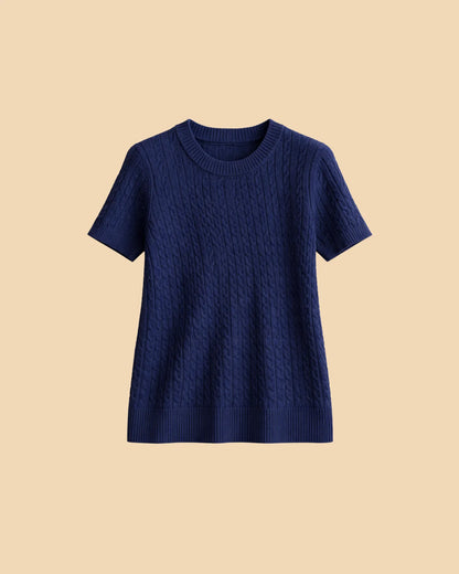 Knit Short Sleeve Top