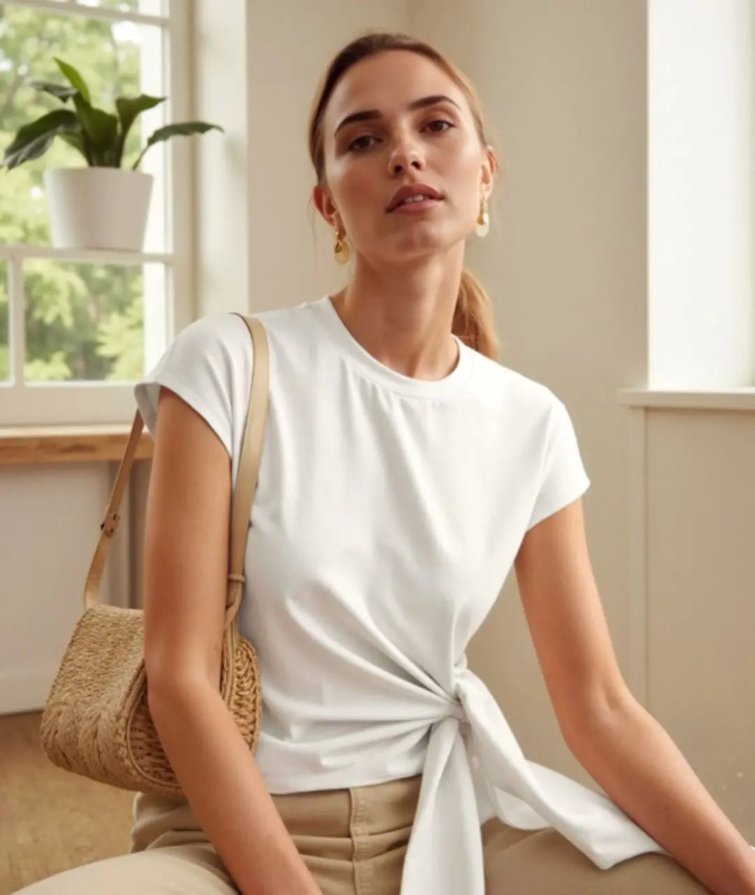 White Cotton T-Shirt