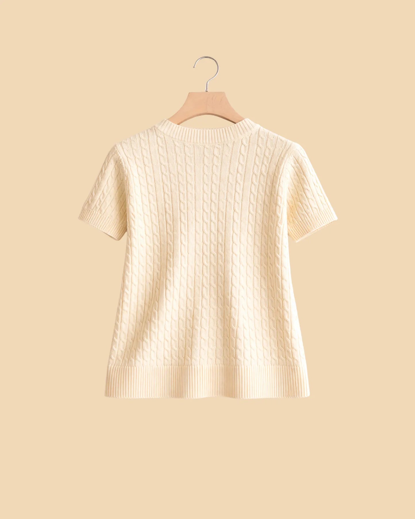 Knit Short Sleeve Top