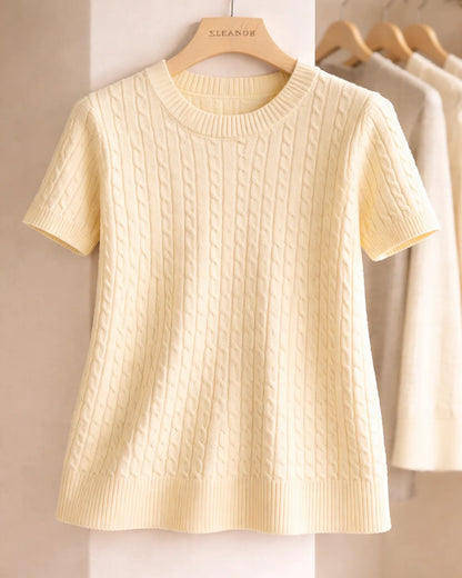 Knit Short Sleeve Top