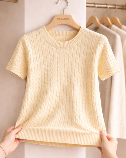 Knit Short Sleeve Top